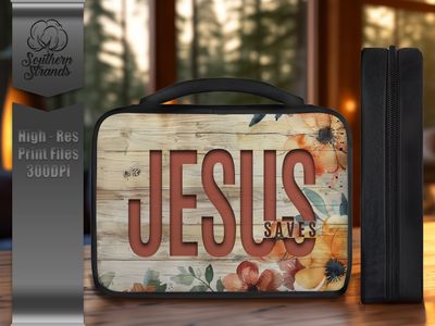 Jesus Saves - Bible Cover - Horizontal and Vertical | DIGITAL DESIGN