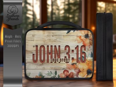John 3:16 - True Story - Bible Cover - Horizontal and Vertical | DIGITAL DESIGN