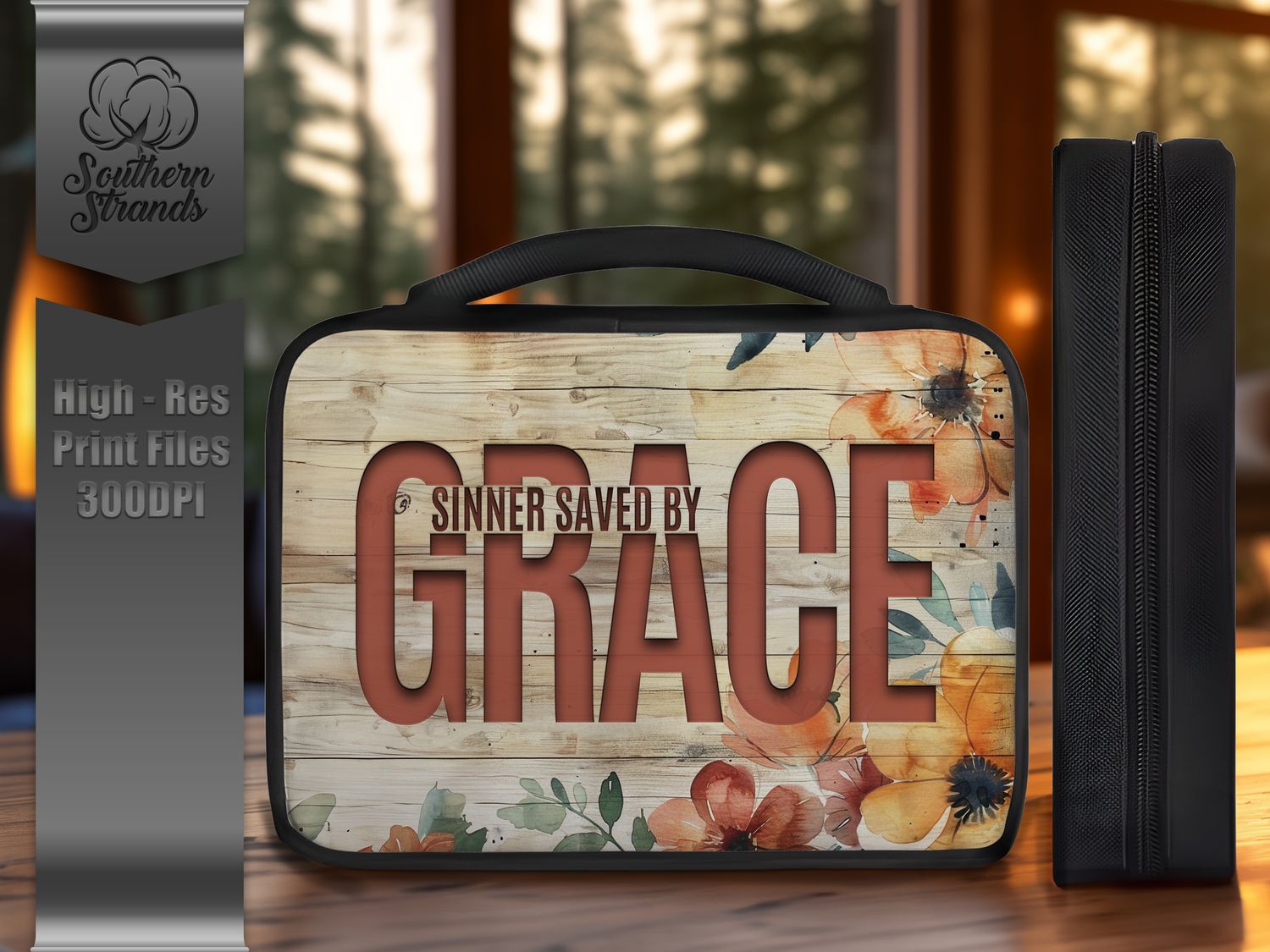 Sinner Saved By Grace - Bible Cover - Horizontal and Vertical | DIGITAL DESIGN