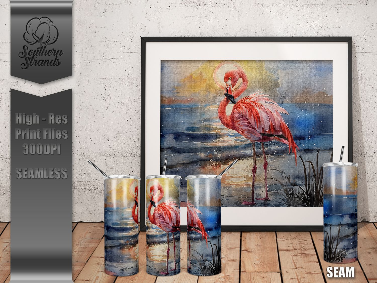 AAP EXCLUSIVE - Fancy Flamingo 20oz Tumbler |  DIGITAL DESIGN