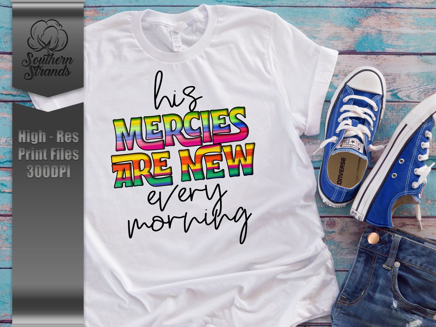 Mercies are New - Bright Stripe | DIGITAL DESIGN