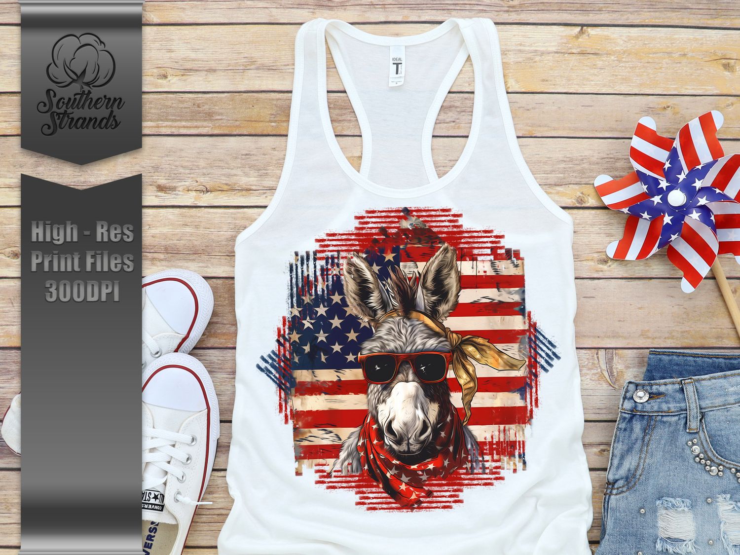 Red White and Blue Donkey 2 | DIGITAL DESIGN