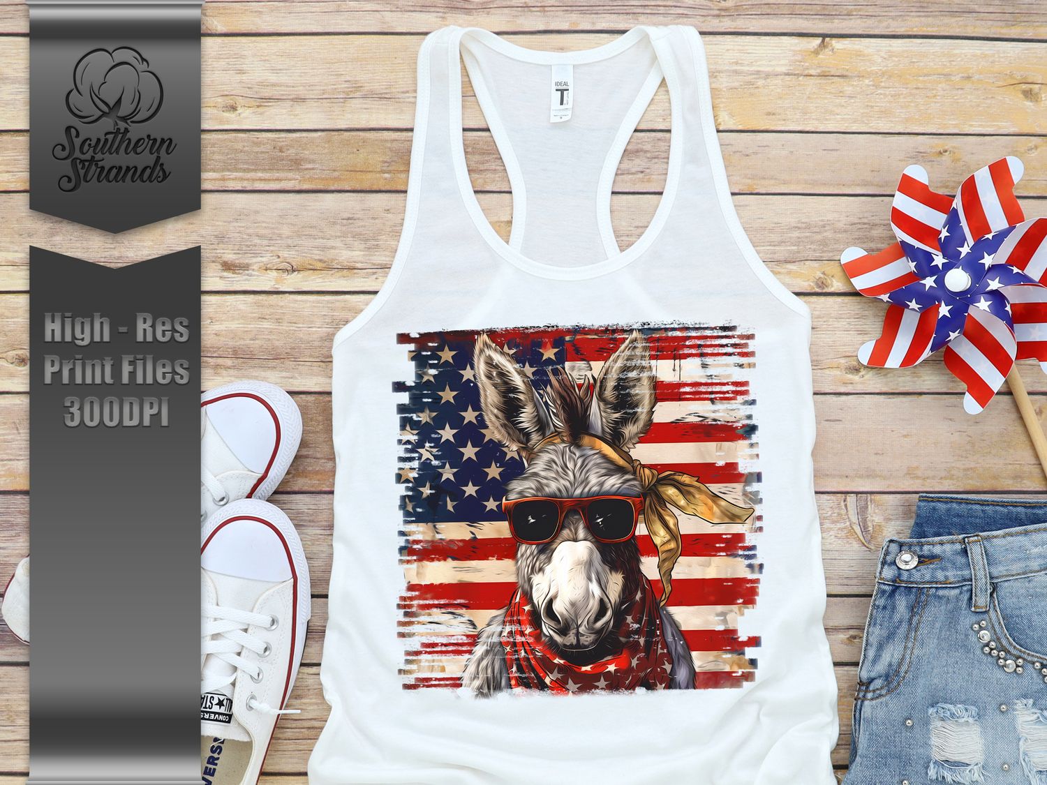 Red White and Blue Donkey 1 | DIGITAL DESIGN