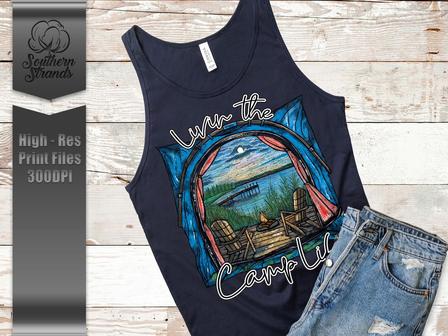 Camp Life Tent - Livin the Camp Life | DIGITAL DESIGN