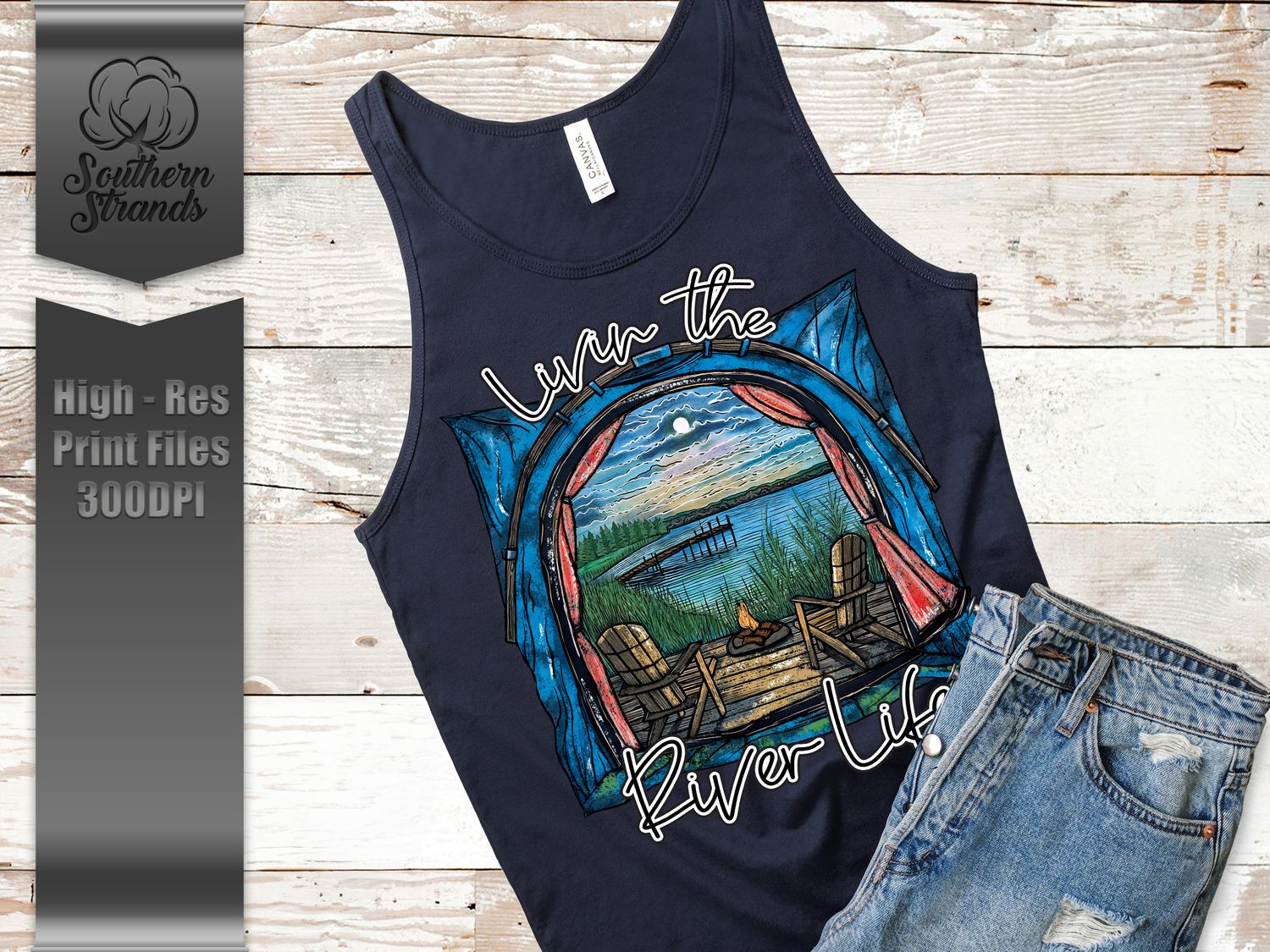 Camp Life Tent - Livin the River Life | DIGITAL DESIGN