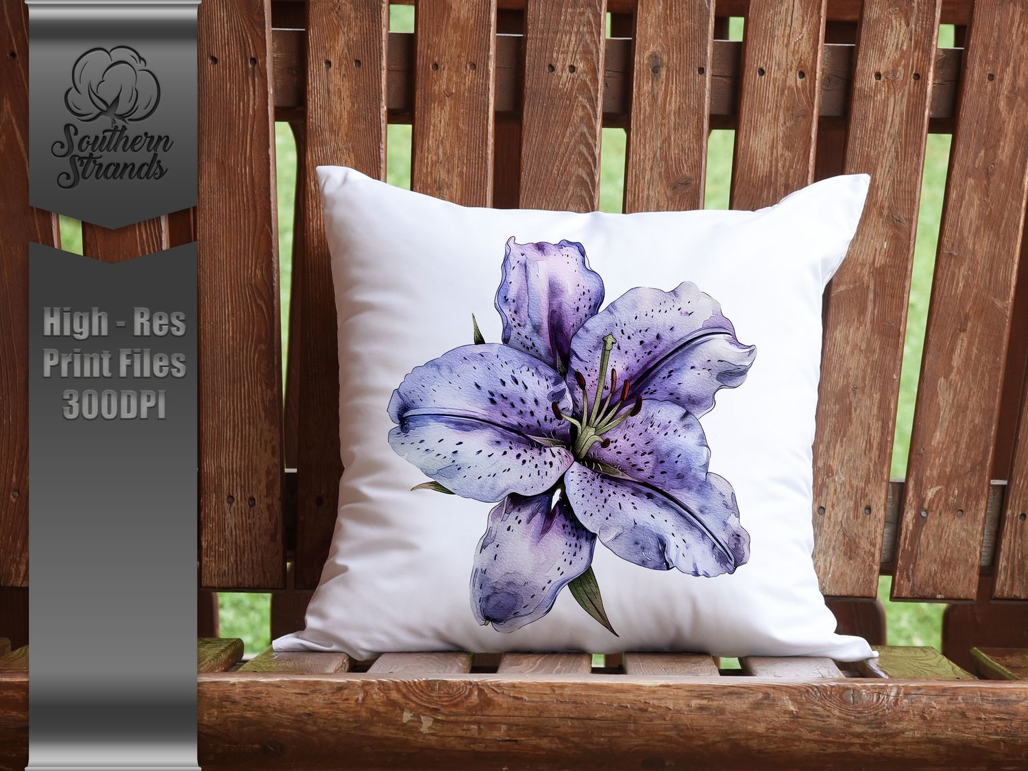 Watercolor Bold Flowers - Lily |  DIGITAL DESIGN