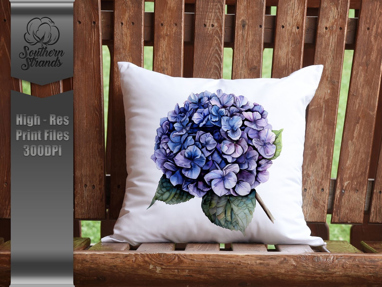 Watercolor Bold Flowers - Hydrangea |  DIGITAL DESIGN