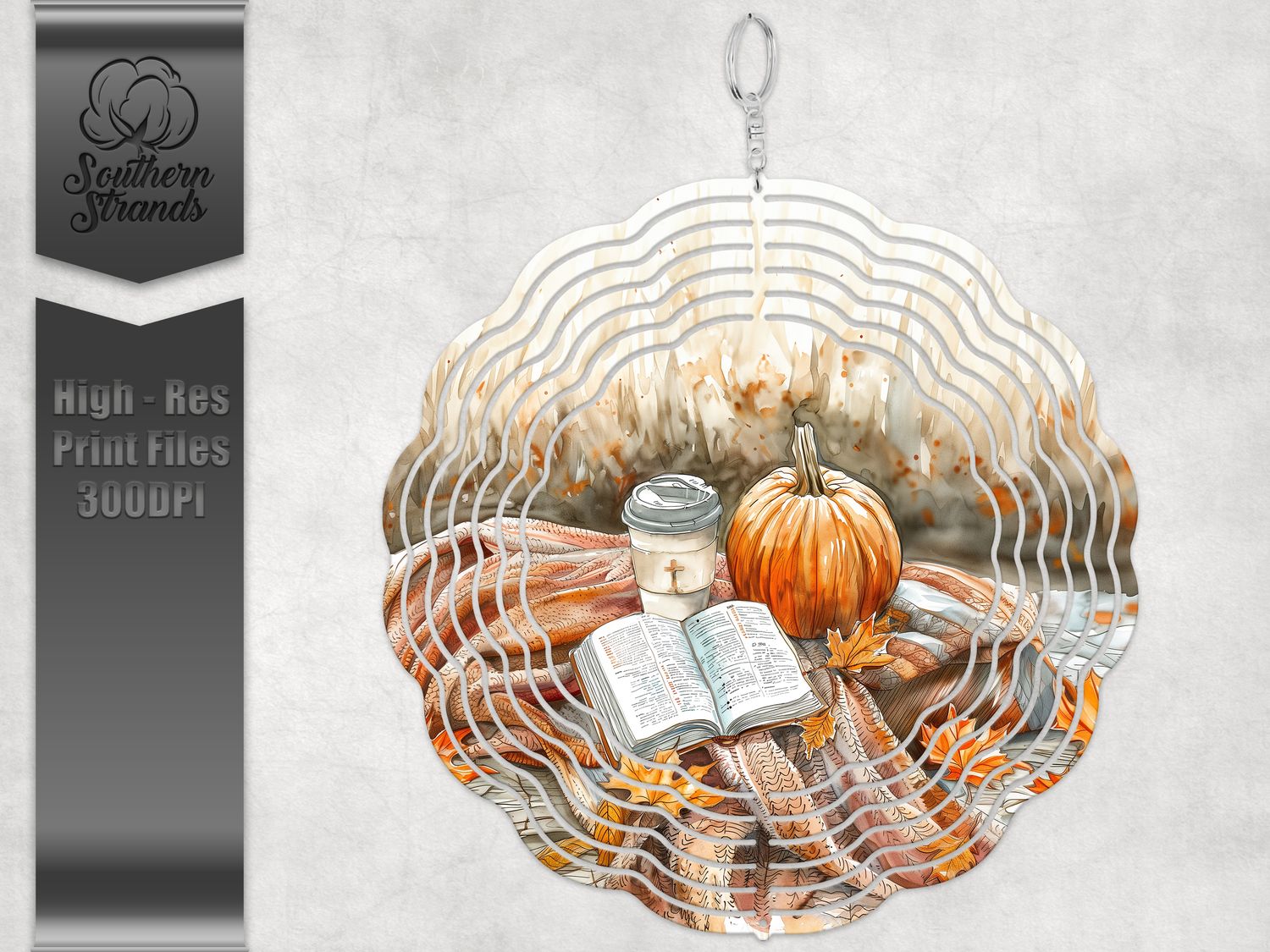 Fall For Jesus - Round or Pumpkin -  Wind Spinner | DIGITAL DESIGN