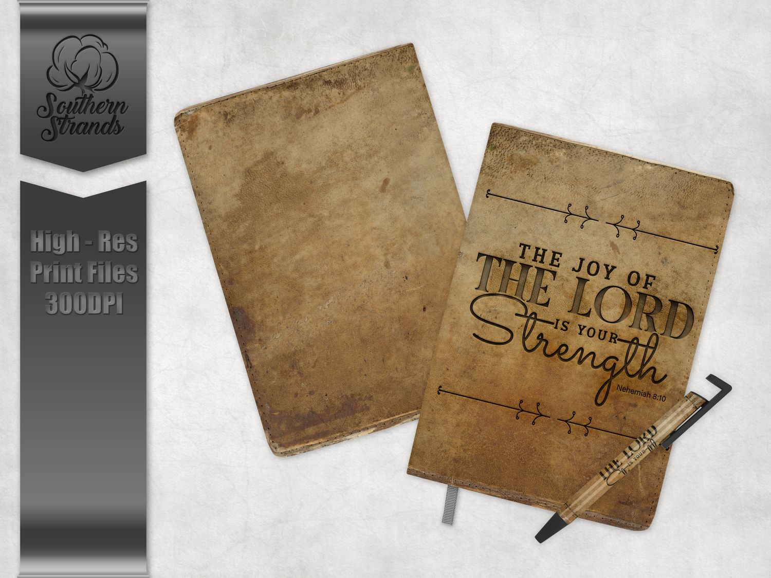 The Joy of the Lord - Masculine - Journal and Pen Set | 3 Sizes |  DIGITAL DESIGN