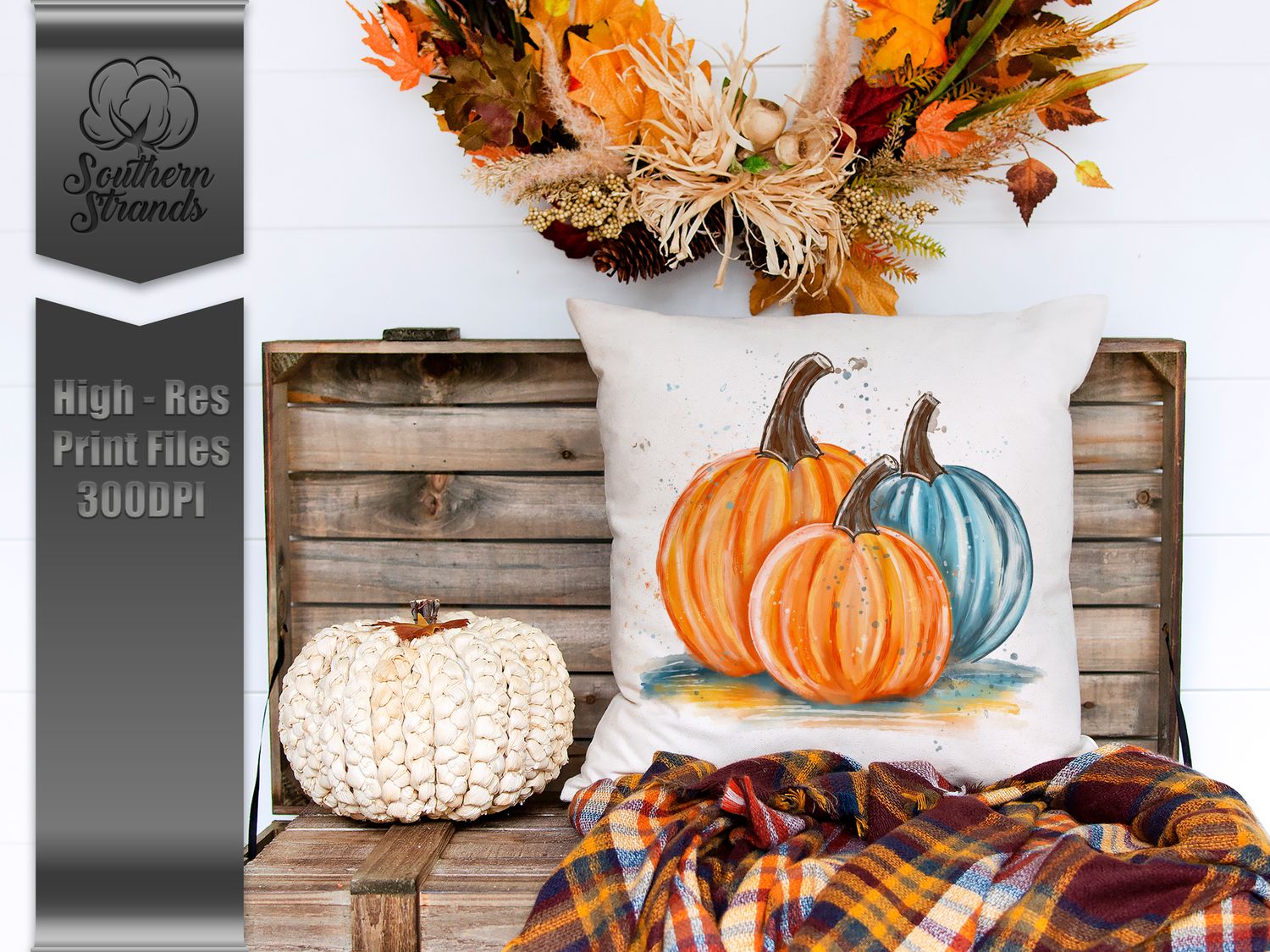 Triple Painted Pumpkins |  DIGITAL DESIGN