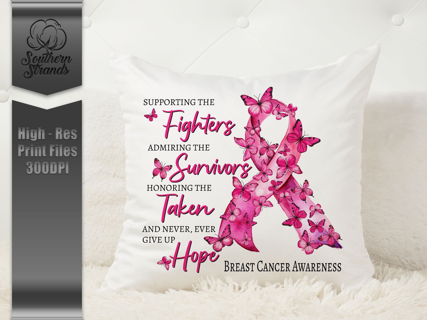 Cancer Ribbon Butterflies | DIGITAL DESIGN