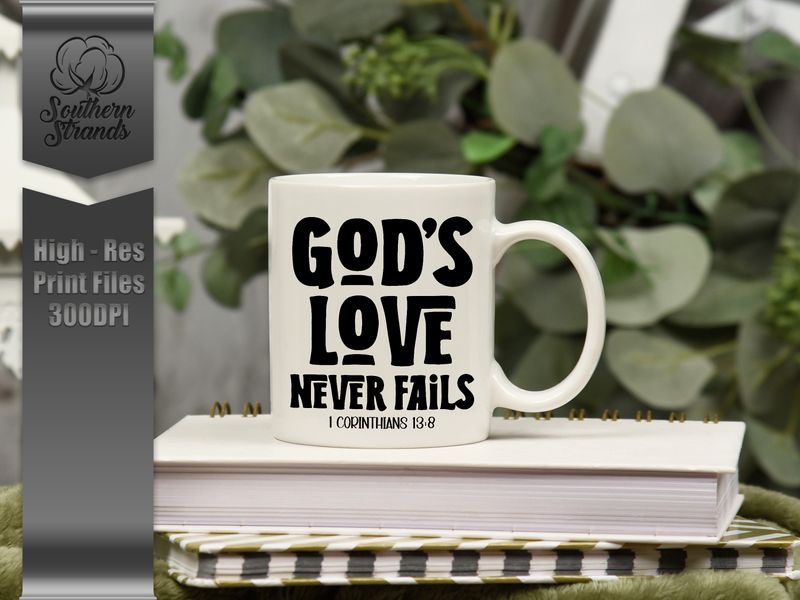 Christian Word Art- God&#39;s Love | DIGITAL DESIGN