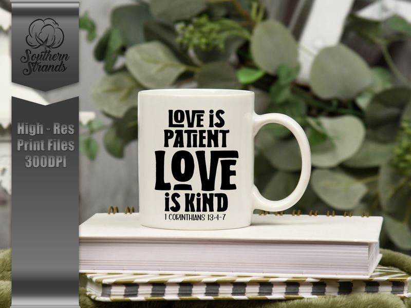 Christian Word Art- Love is Kind | DIGITAL DESIGN