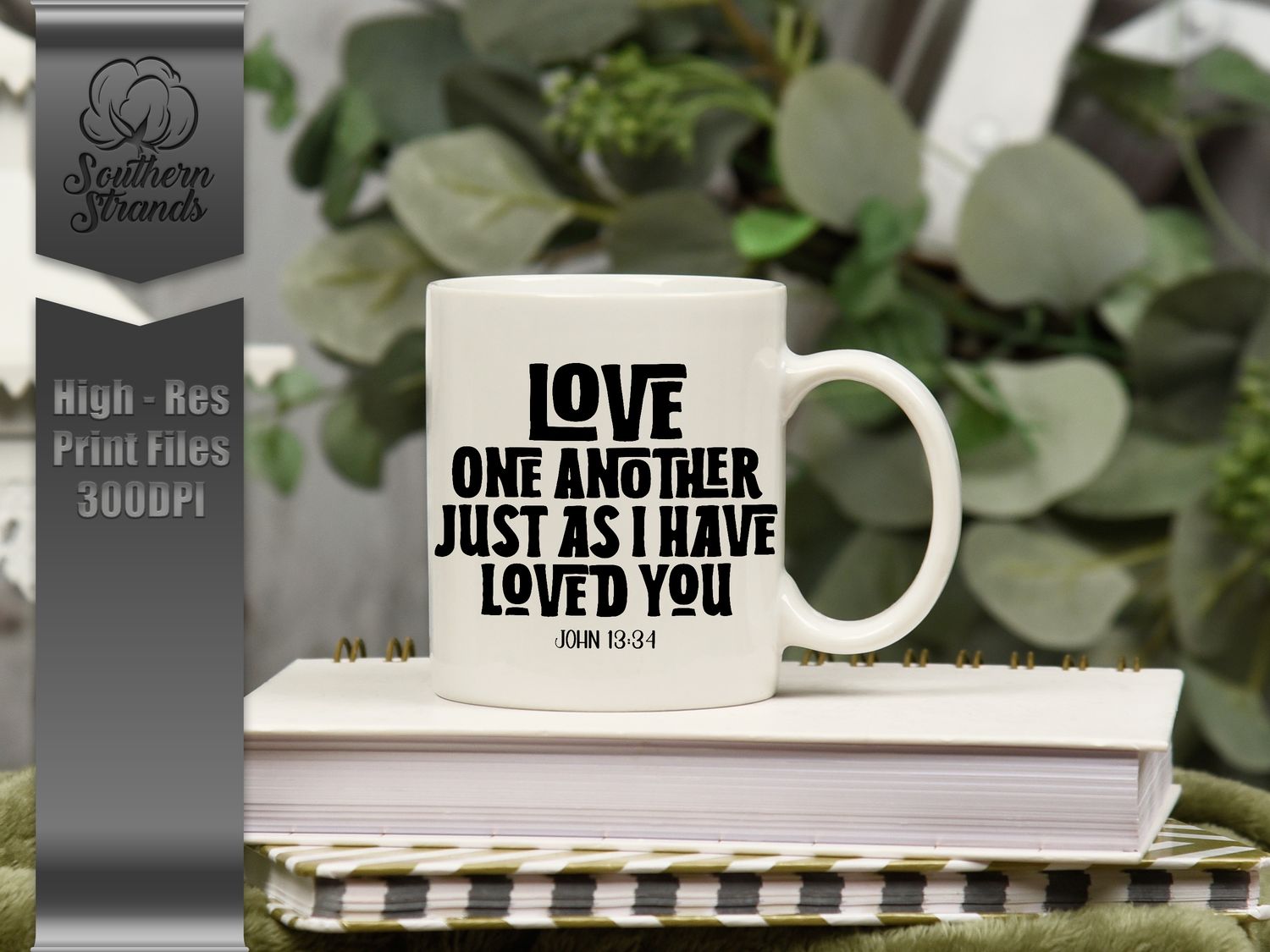 Christian Word Art- Love One Another | DIGITAL DESIGN