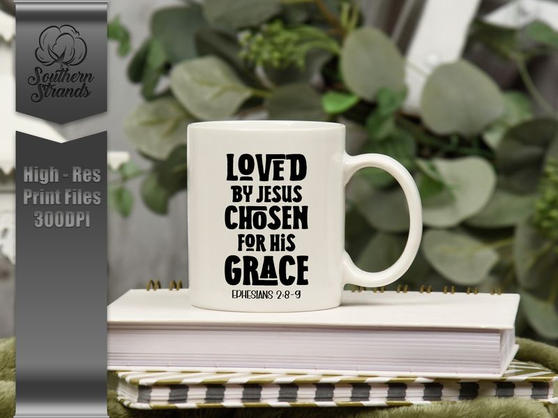 Christian Word Art- Loved By Jesus | DIGITAL DESIGN