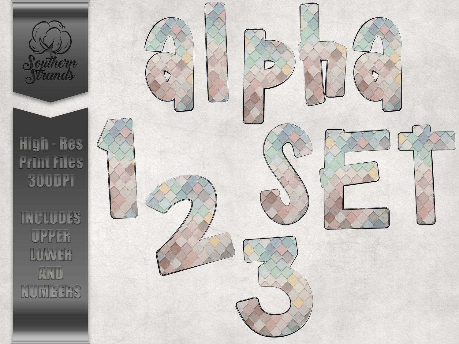 Spring Tile Alpha 8x8 |  DIGITAL DESIGN - BLOG DOWNLOAD