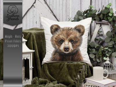 Whimsical Painted Animals - Bear | DIGITAL DESIGN
