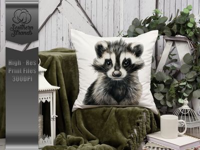 Whimsical Painted Animals - Skunk | DIGITAL DESIGN
