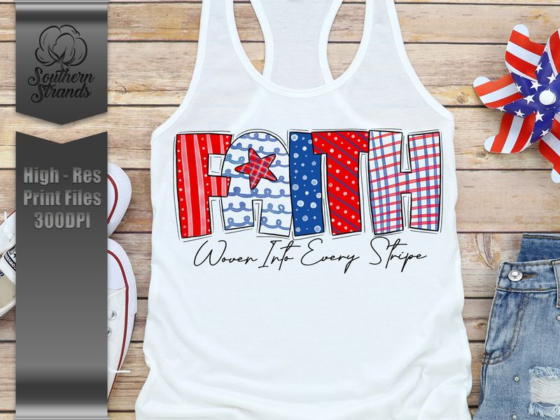 Red, White, and Blue - Faith | DIGITAL DESIGN