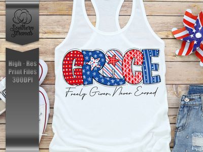 Red, White, and Blue - Grace | DIGITAL DESIGN