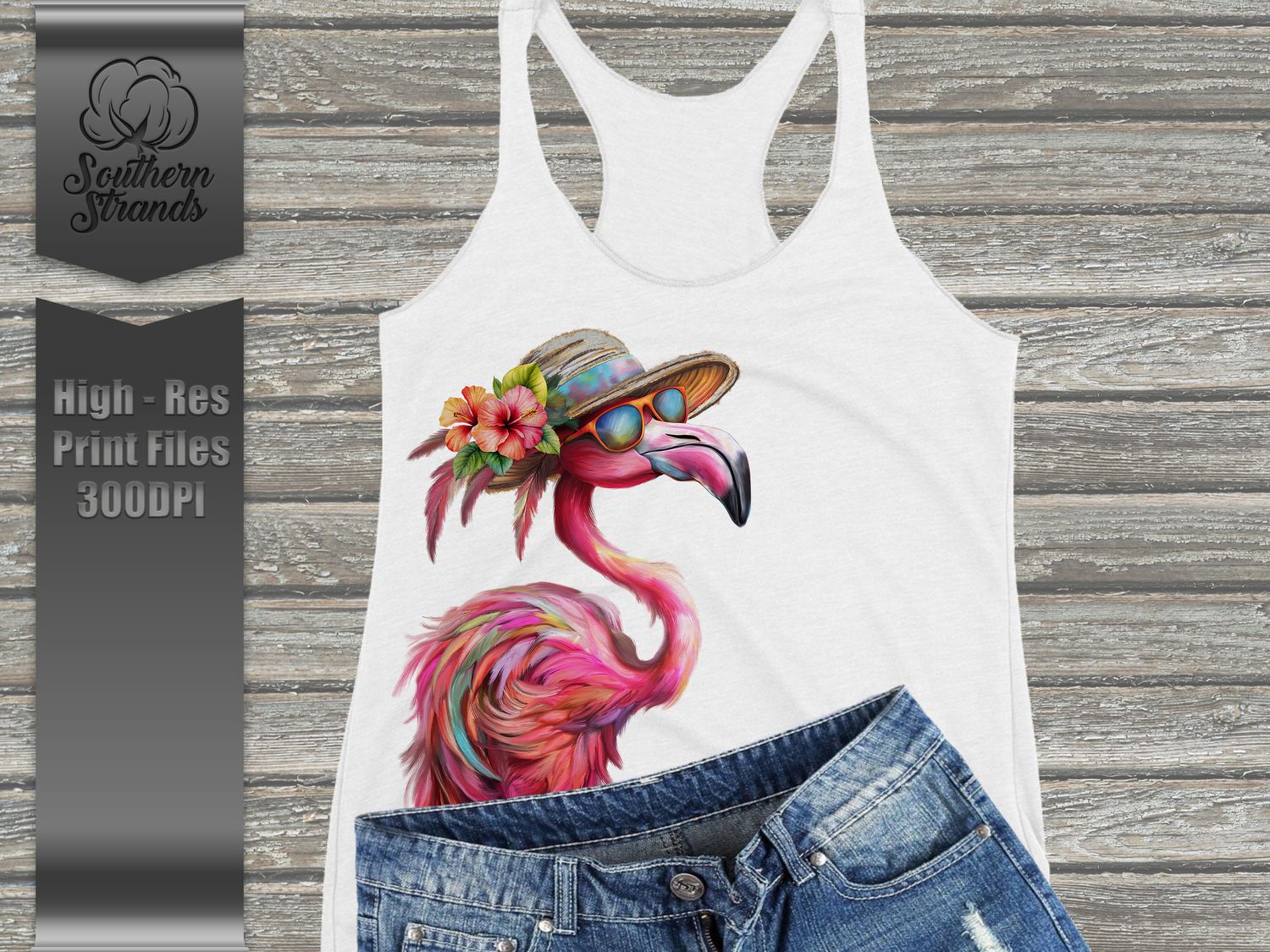 TropiCOOL Sassy Flamingo| DIGITAL DESIGN
