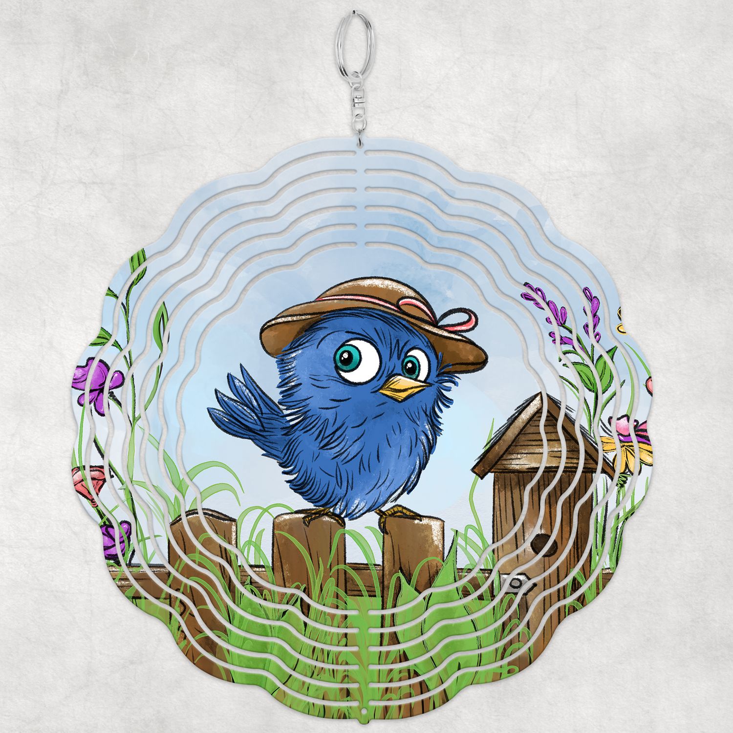 Sassy In The Garden - Scalloped Wind Spinner |  DIGITAL DESIGN