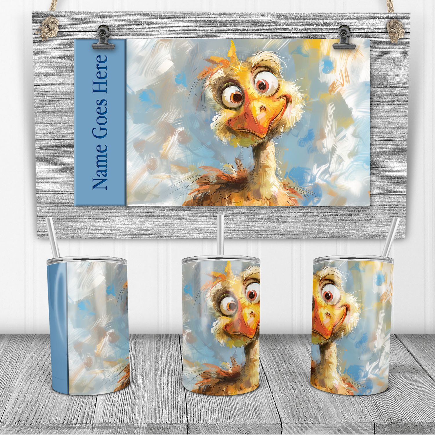 Funny Farm - Turkey 12oz Kids Sippy | SEAMLESS |  DIGITAL DESIGN