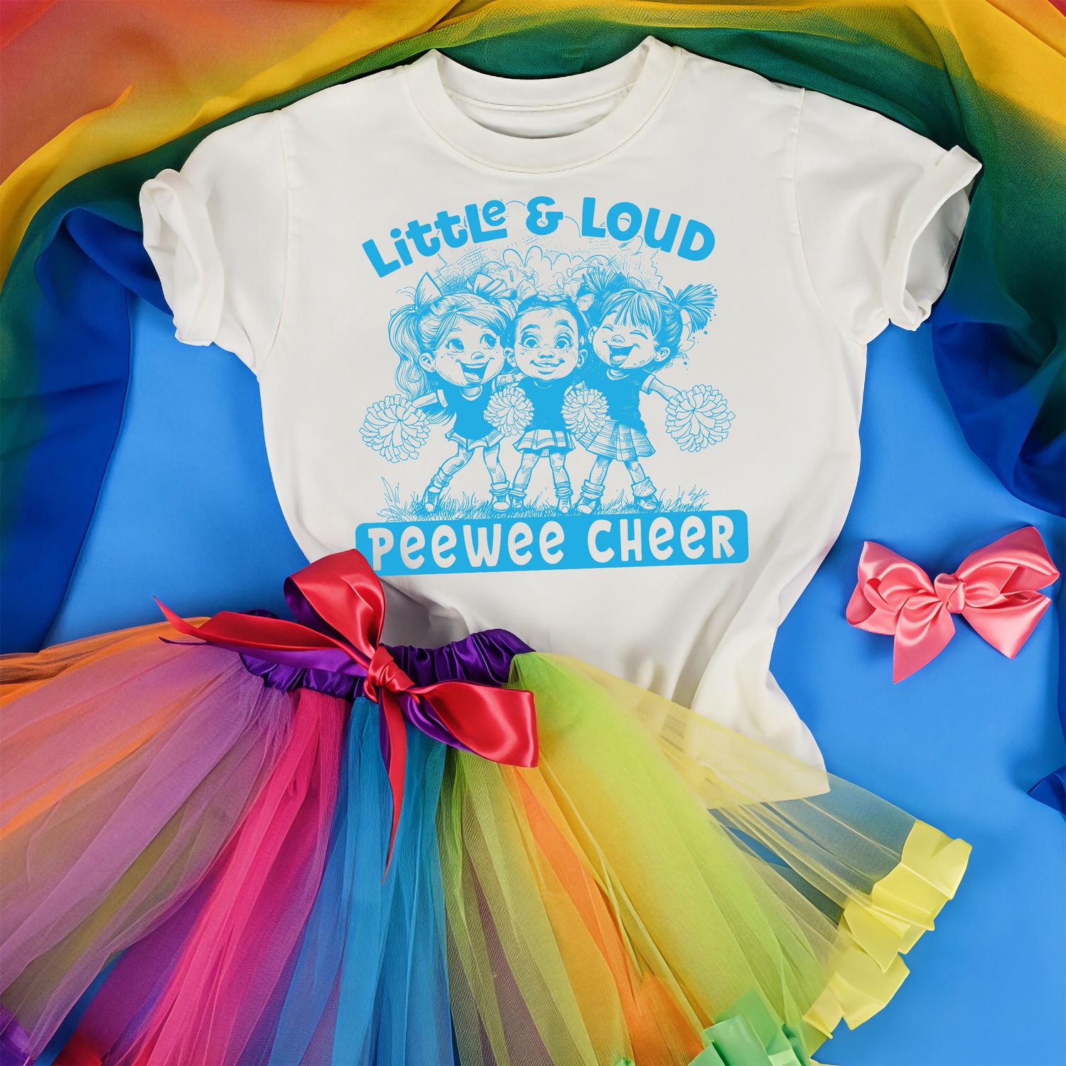 Little &amp; Loud - Columbia Blue - With and WithOUT Words | DIGITAL DESIGN