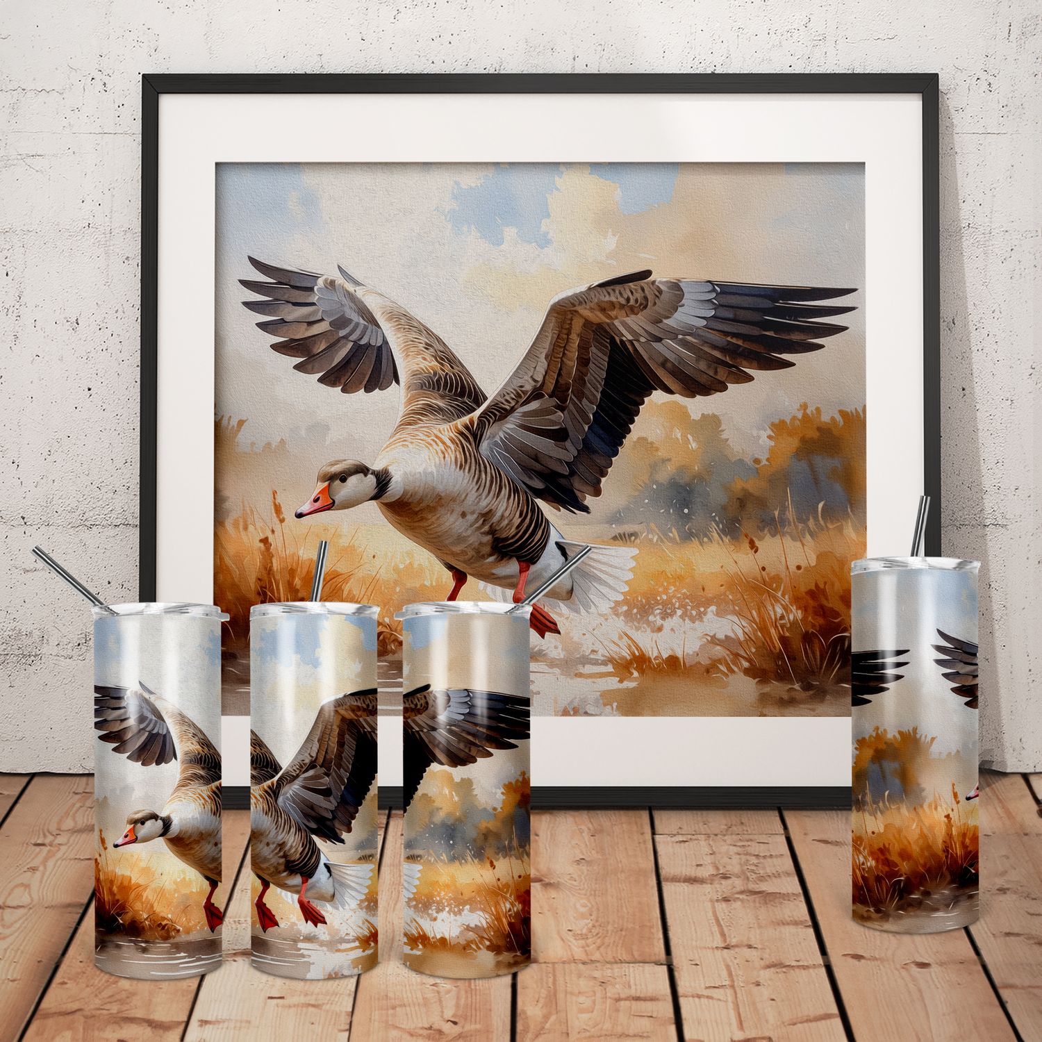 Safe Landing - Flying Goose - 20oz Tumbler | DIGITAL DESIGN
