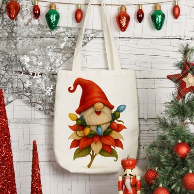 Poinsettia Gnome with Lights | DIGITAL DESIGN
