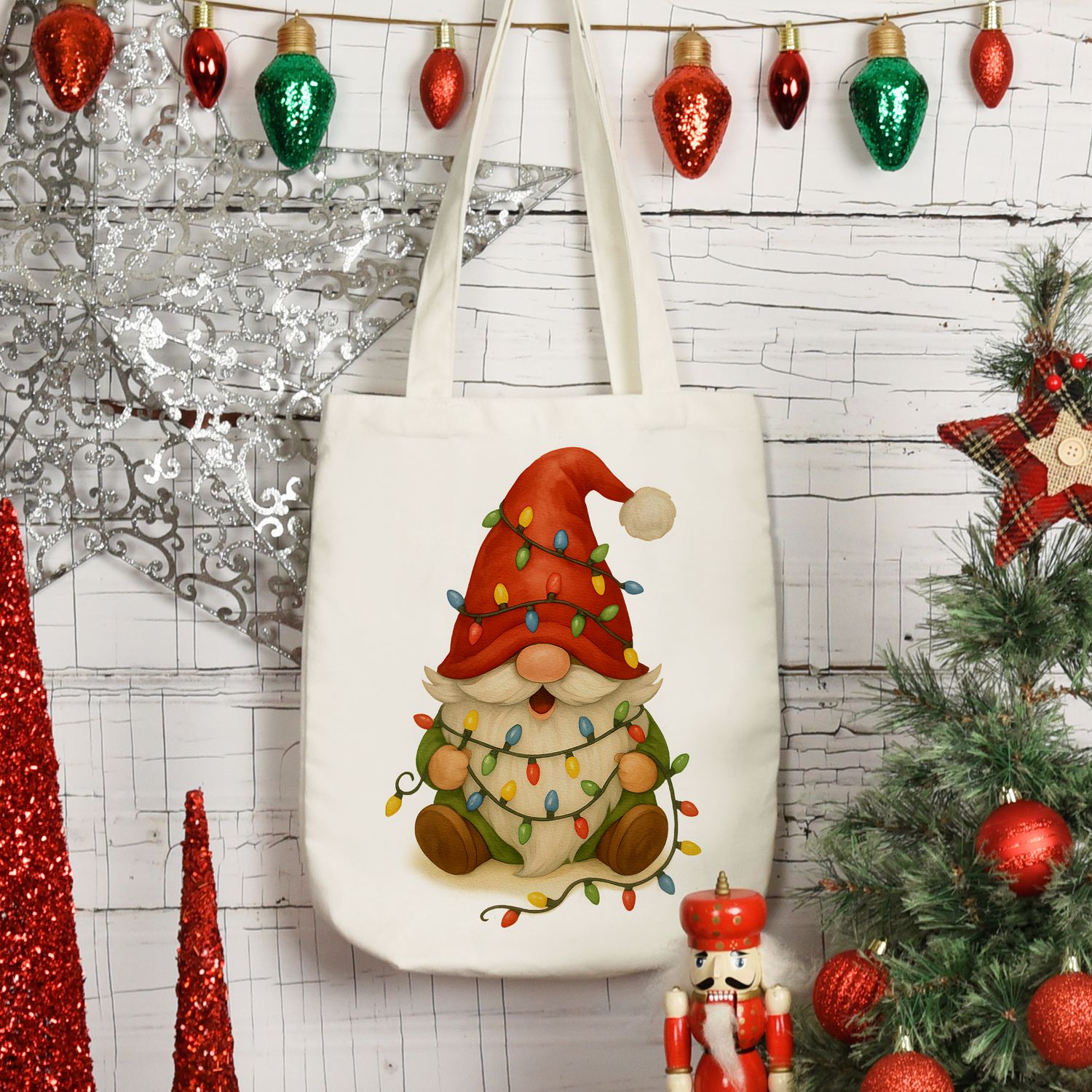 Sitting Gnome with Lights | DIGITAL DESIGN