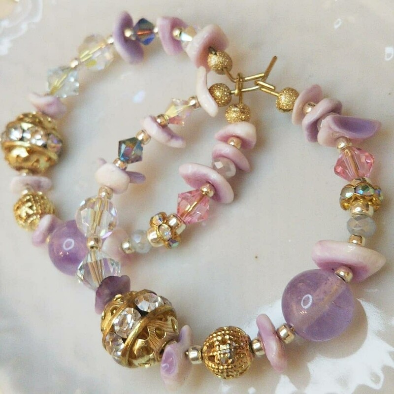シェルのフープピアス