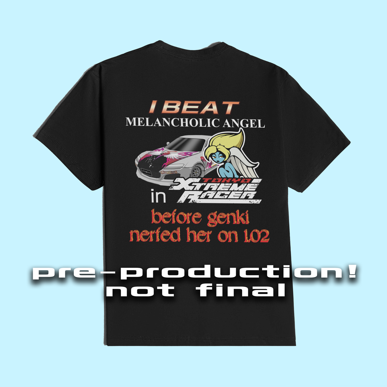 &#39;I Beat Melancholic Angel&#39; Shirt