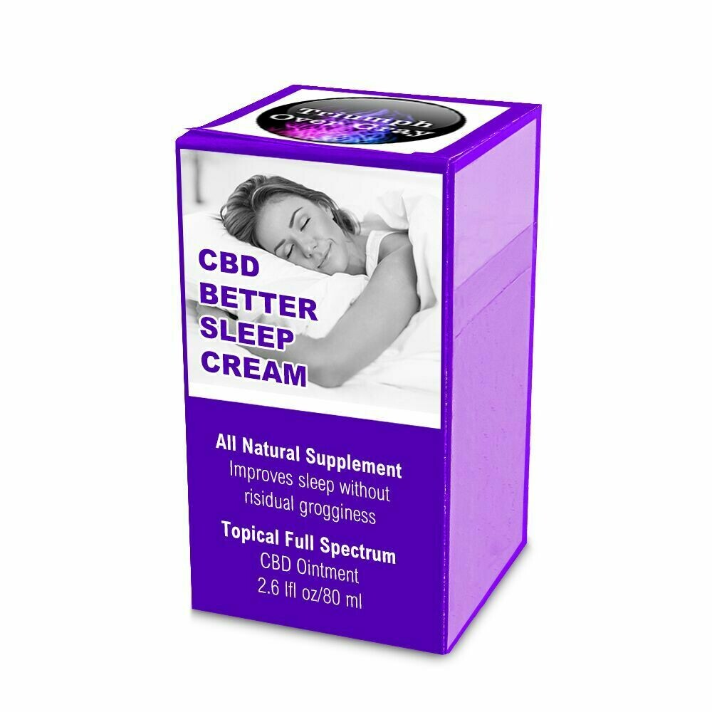 CBD Aromatherapy Cream for Better Sleep. Natural CBD Therapeutic Ointment