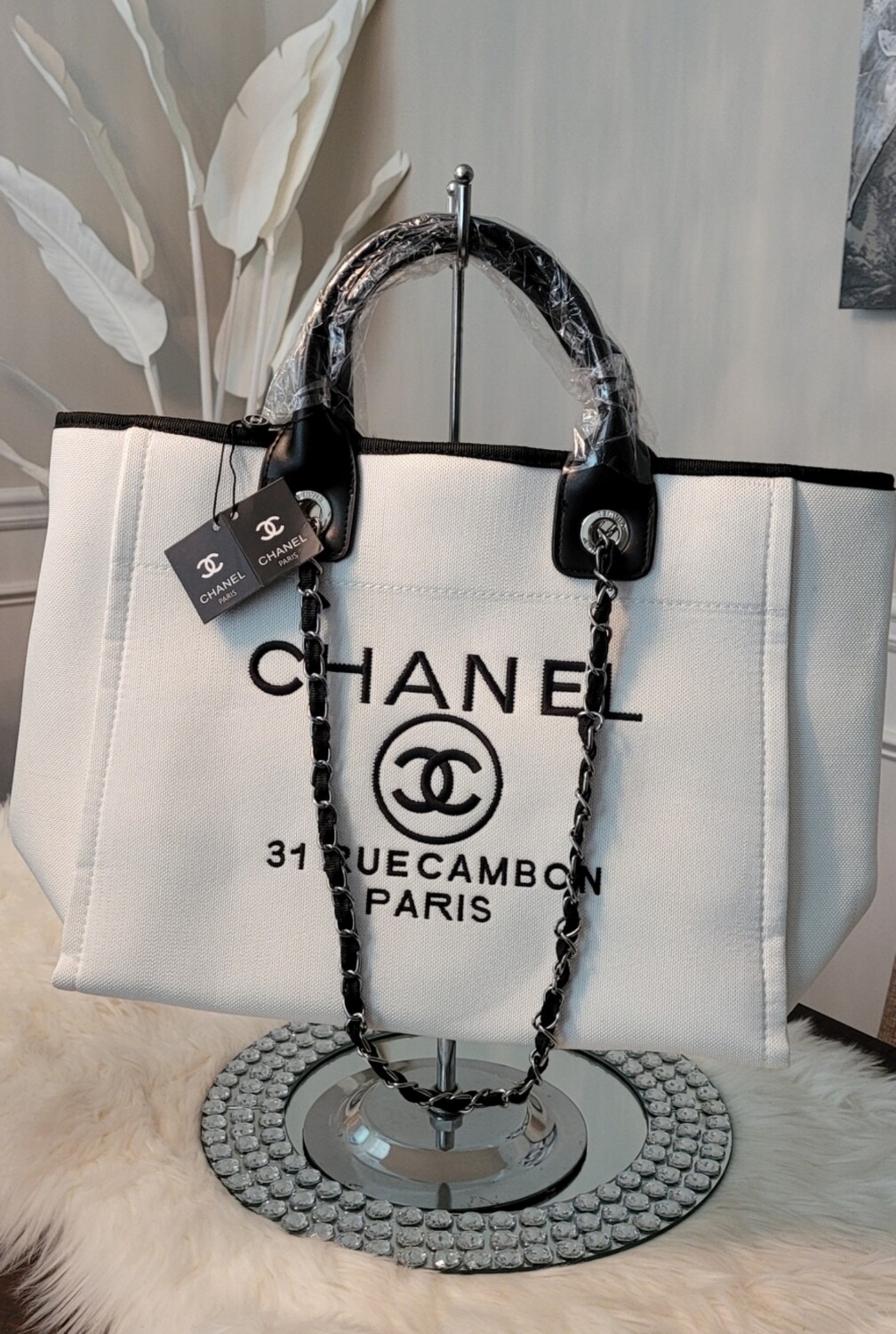 Chanel White Tote