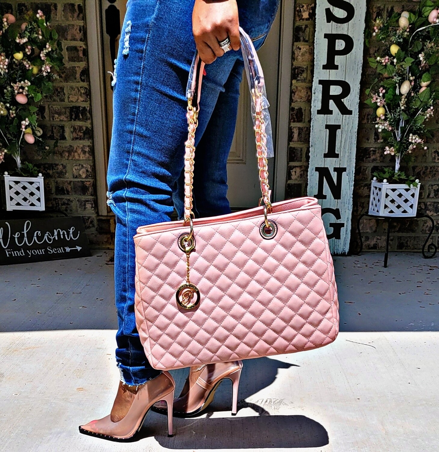 Pink Quilted 2 pc Set