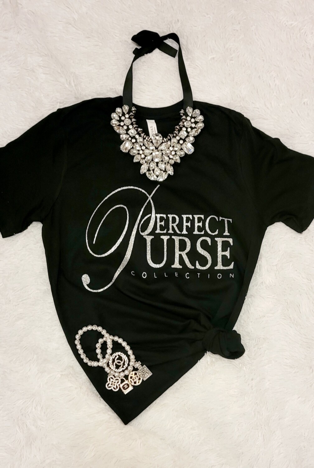 Perfect Purse Bling V- NeckTee