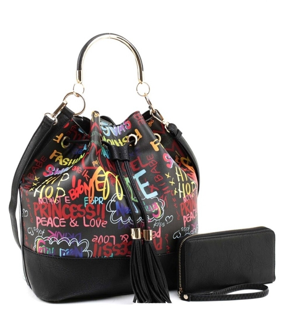 Graffiti Shoulder Bag 2 pc