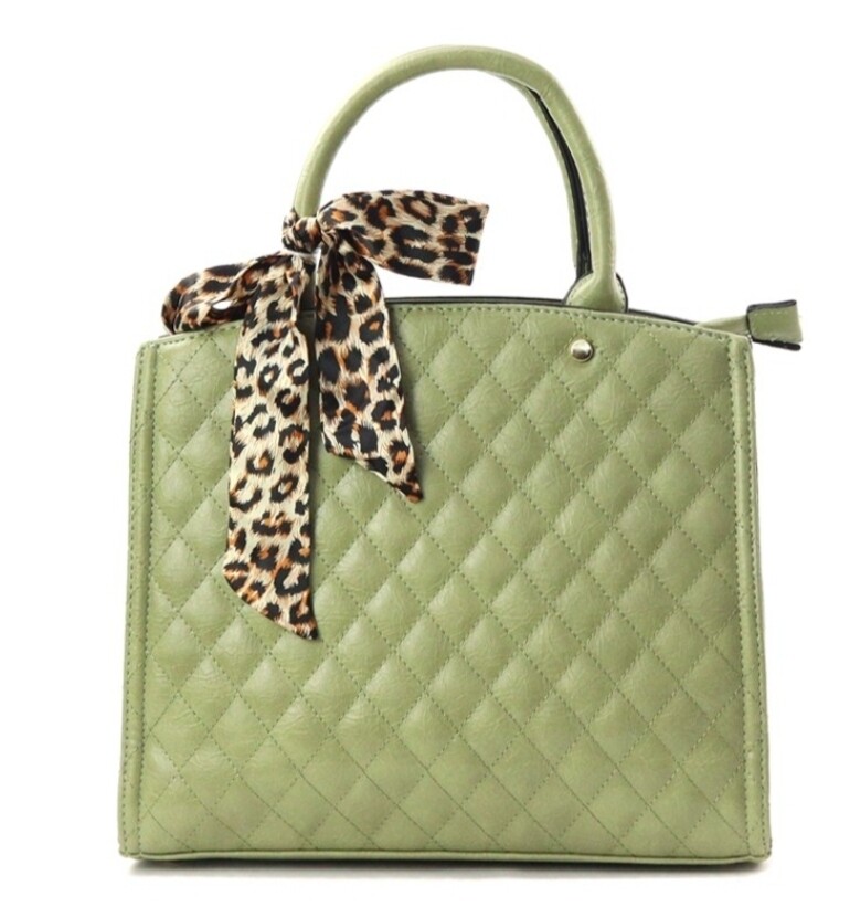 Sage Quilted Tote