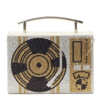 Bling Record Player Clutch