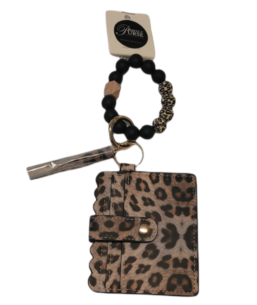 Leopard CardHolder Wristlet