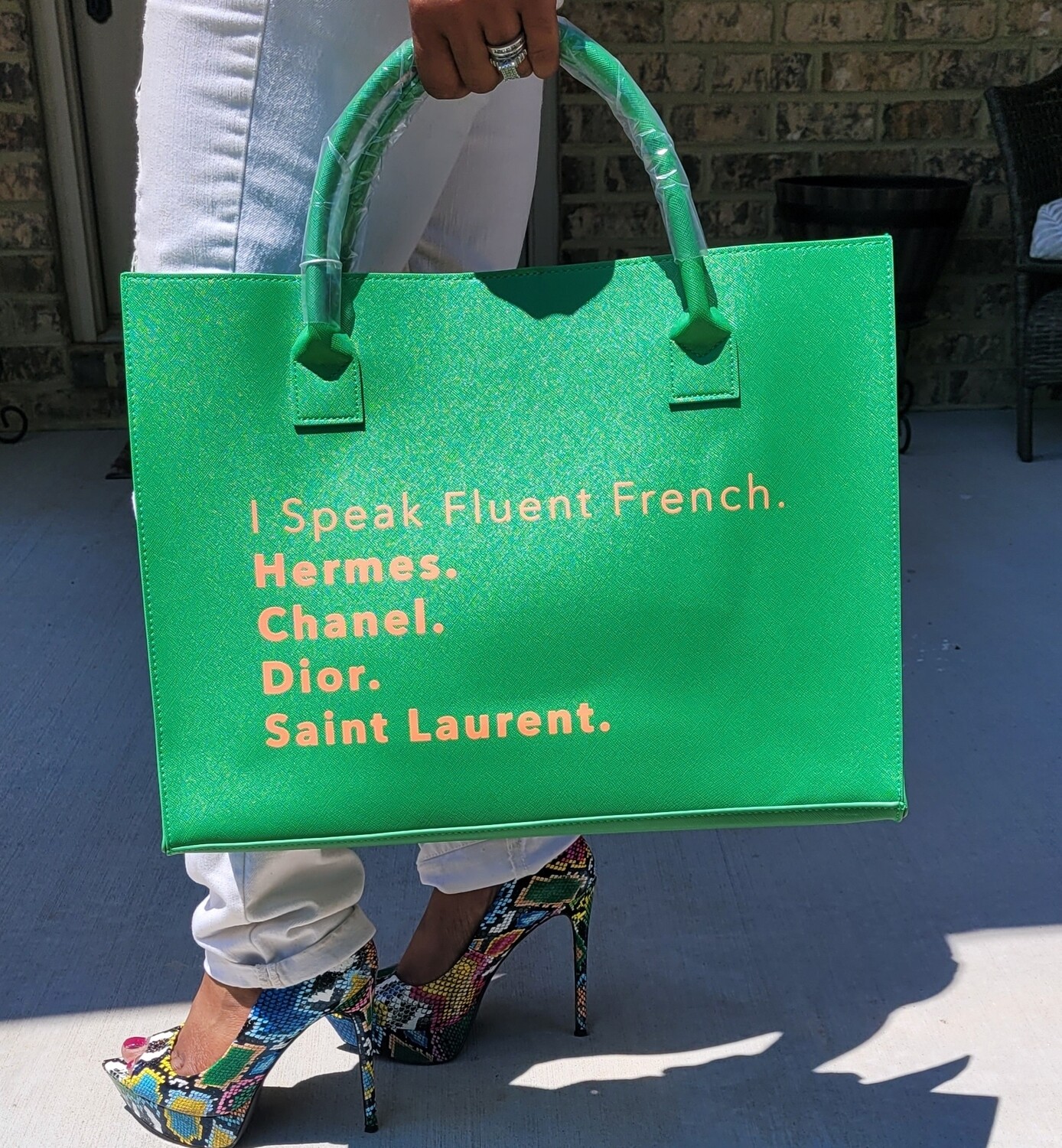 Fluent French Green Tote
