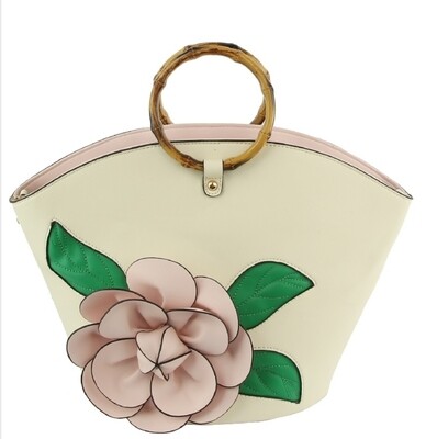 Pia Pink 3D Flower Bag