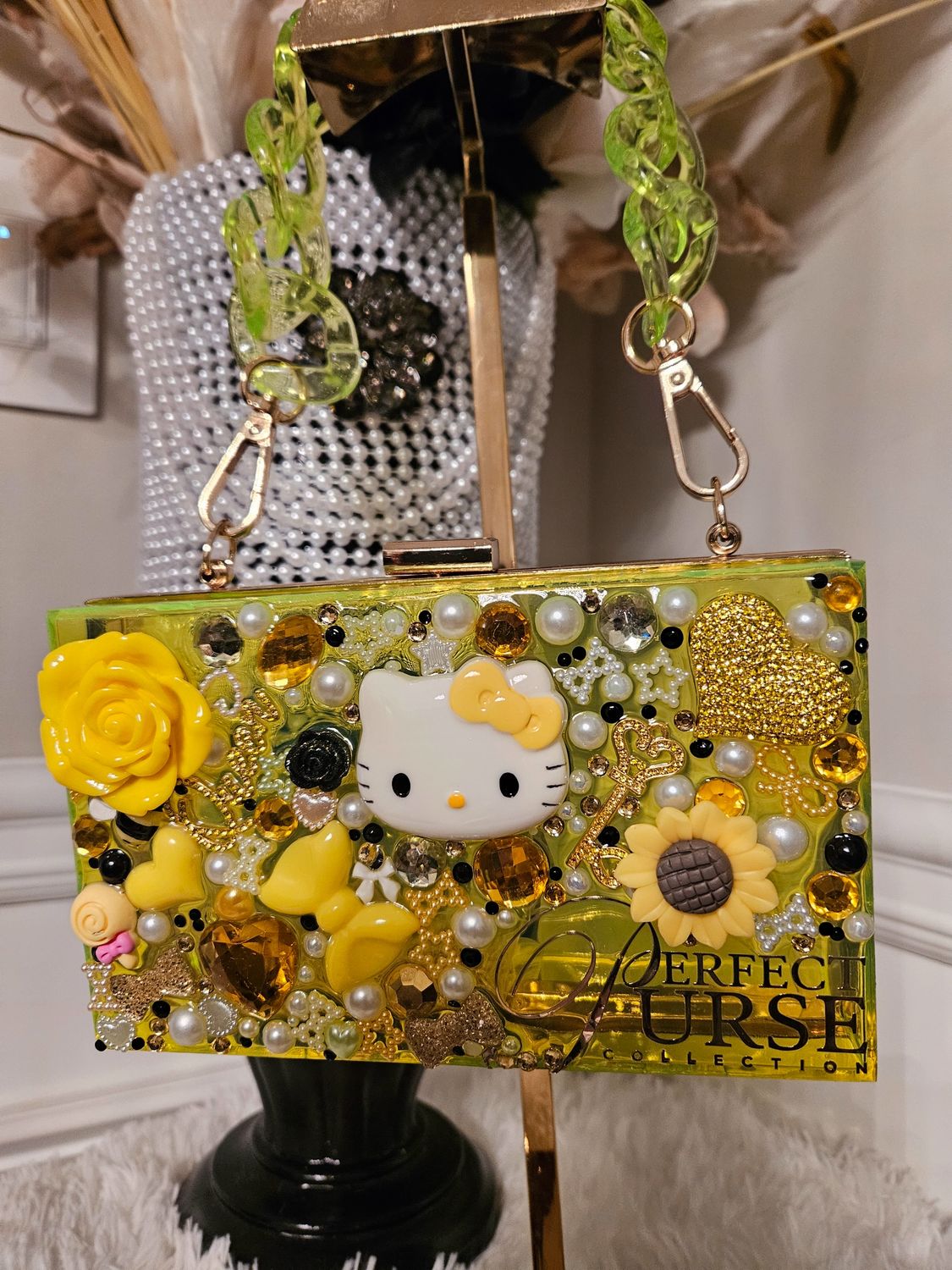 Kitty Acrylic Clutch