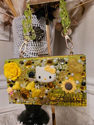 Kitty Acrylic Clutch