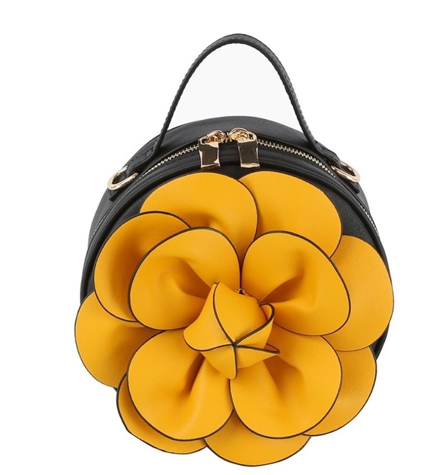 Yellow Flower Crossbody