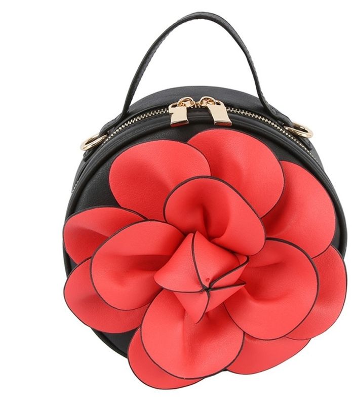 Red Flower Crossbody