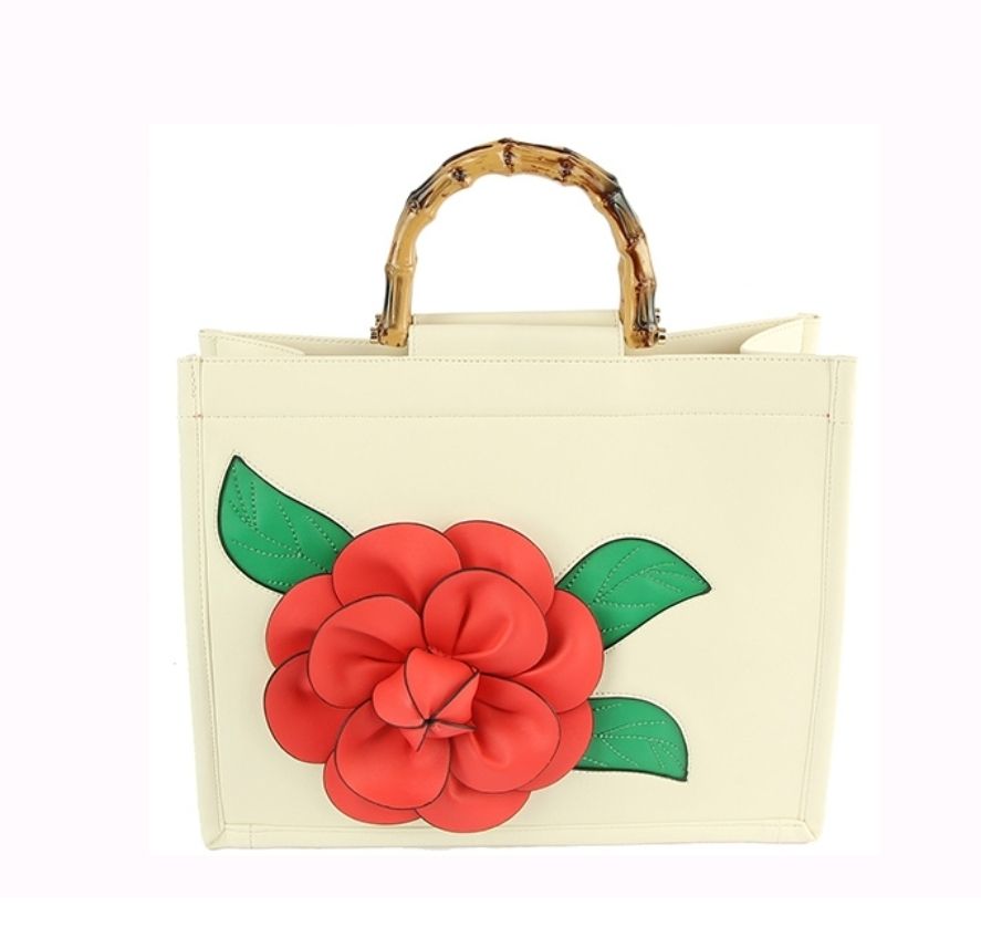 Red Flower Tote