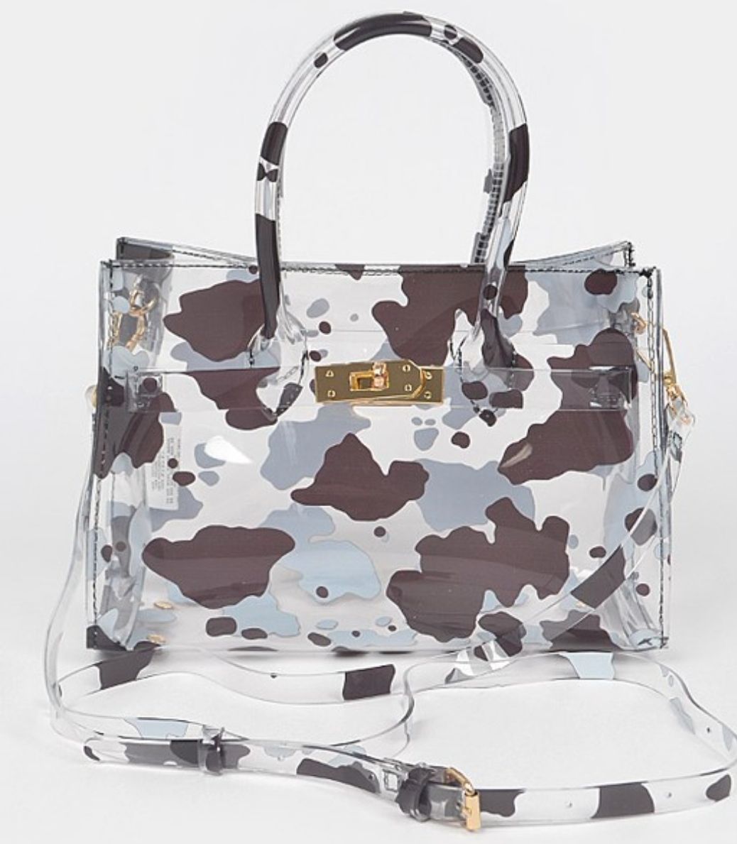Cowprint Clear Black 