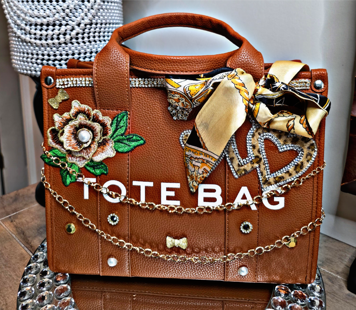 Cognac Custom Tote